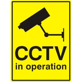 5mm Plastic CCTV Sign A4 Size