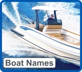 Self adhesive boat decal signs weatherproof