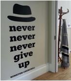 Winston Churchill wall quote