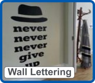 self adhesive vinyl cut wall lettering